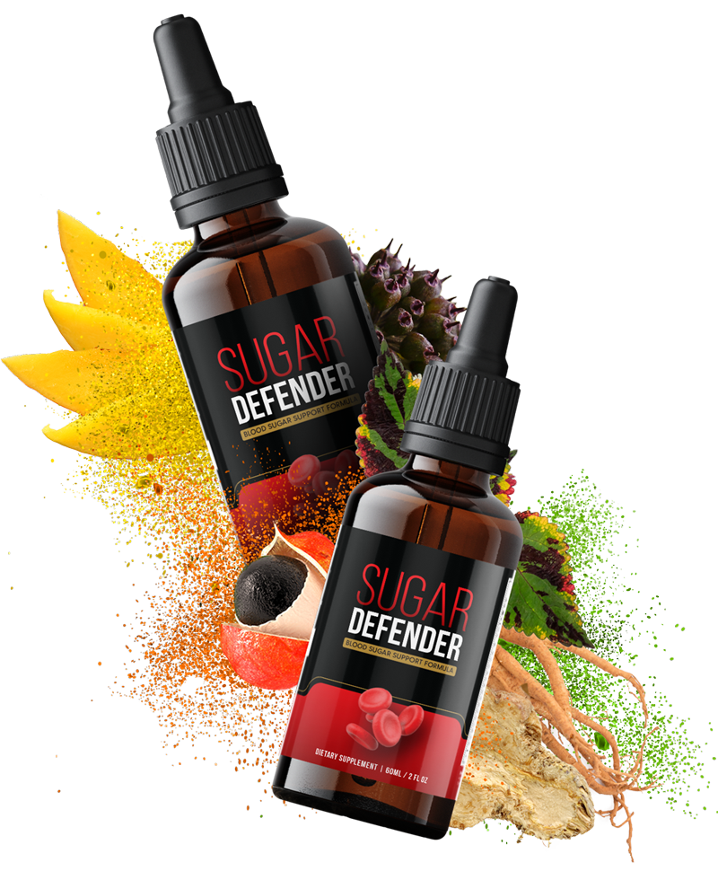 2 bottles with visual elements